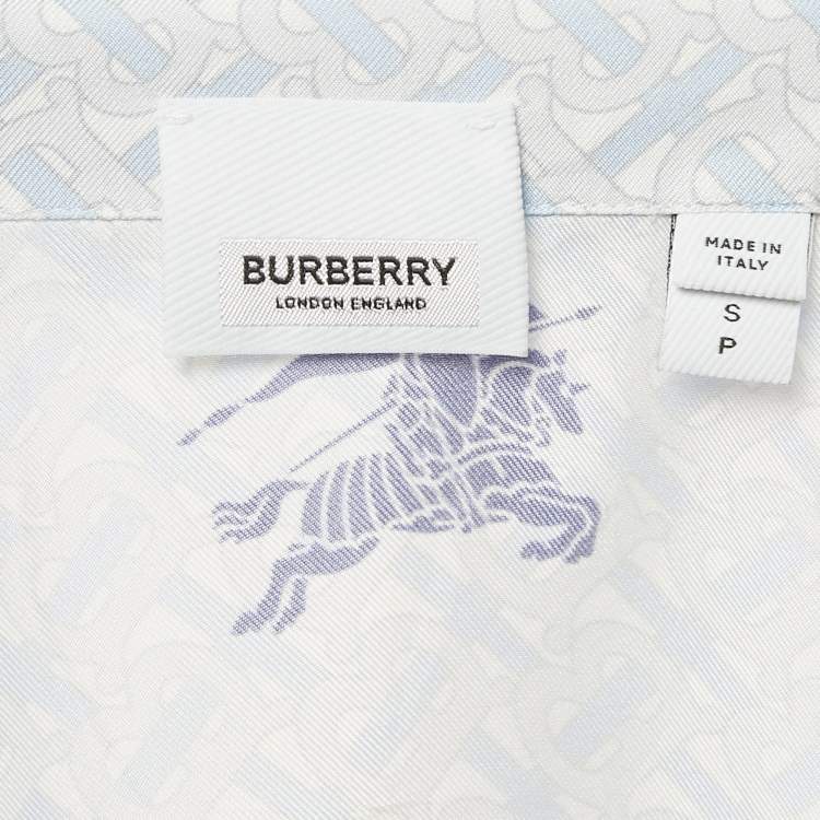 Pre Owned Burberry Blue EKD TB Monogram Shirt Pyjama Shirt S