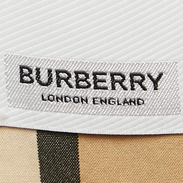 Pre Owned Burberry Beige Tartan Check Cotton Button Front Shirt M