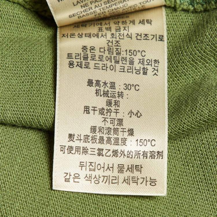 Pre Owned Burberry Brit Green Cotton Pique Polo T-Shirt M