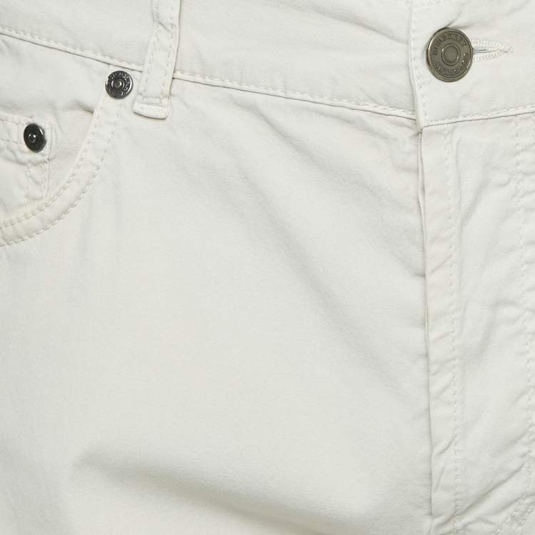 Pre Owned Burberry Beige Cotton Chino Trousers XXL