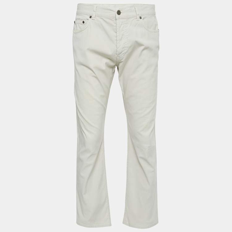 Pre Owned Burberry Beige Cotton Chino Trousers XXL