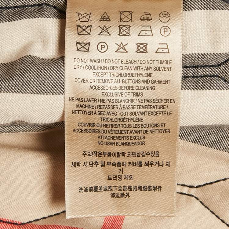 Pre Owned Burberry Black Synthetic Zip-Up Grandy Quilted Bomber Jacket M