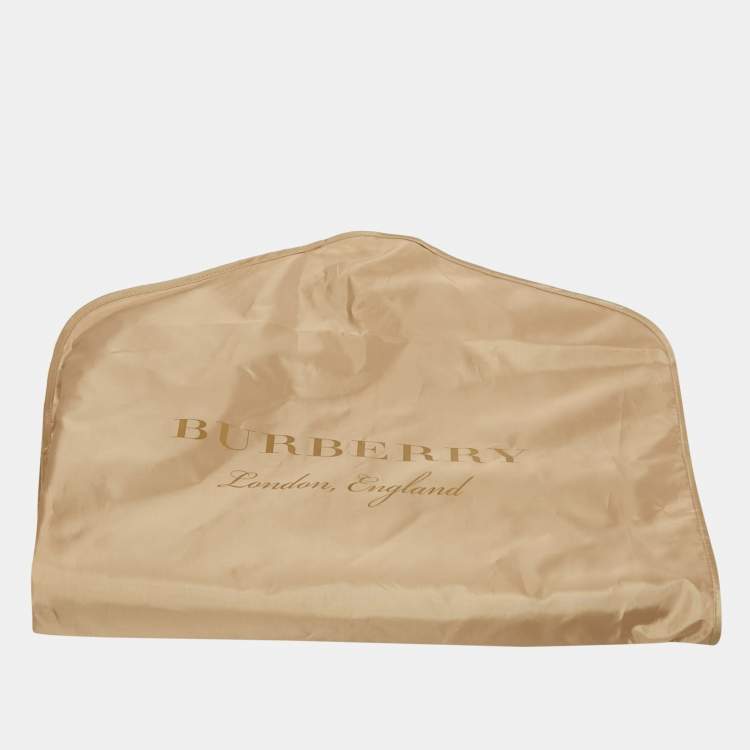 Pre Owned Burberry Brown House Checks Synthetic Zip-Up Jacket M