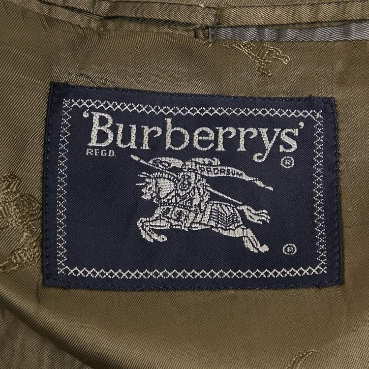 Pre Owned Burberry Multicolor Houndstooth Wool Single Breasted Blazer XL