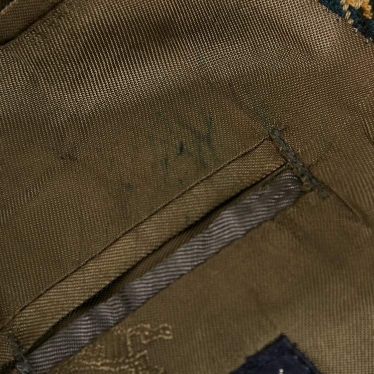 Pre Owned Burberry Multicolor Houndstooth Wool Single Breasted Blazer XL