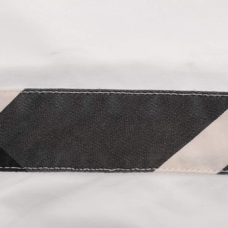 Pre Owned Burberry Cream Stretch Cotton Long Sleeve Shirt L