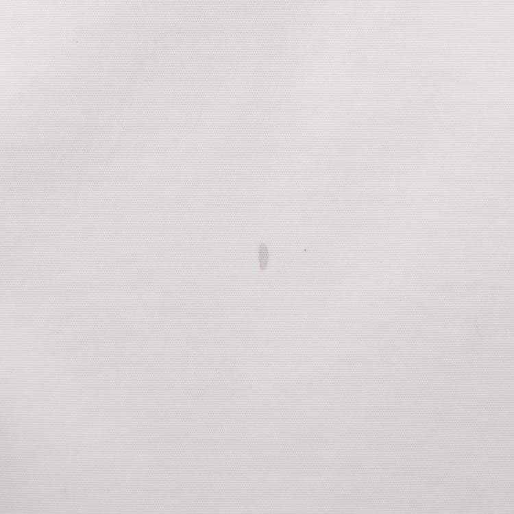 Pre Owned Burberry Cream Stretch Cotton Long Sleeve Shirt L