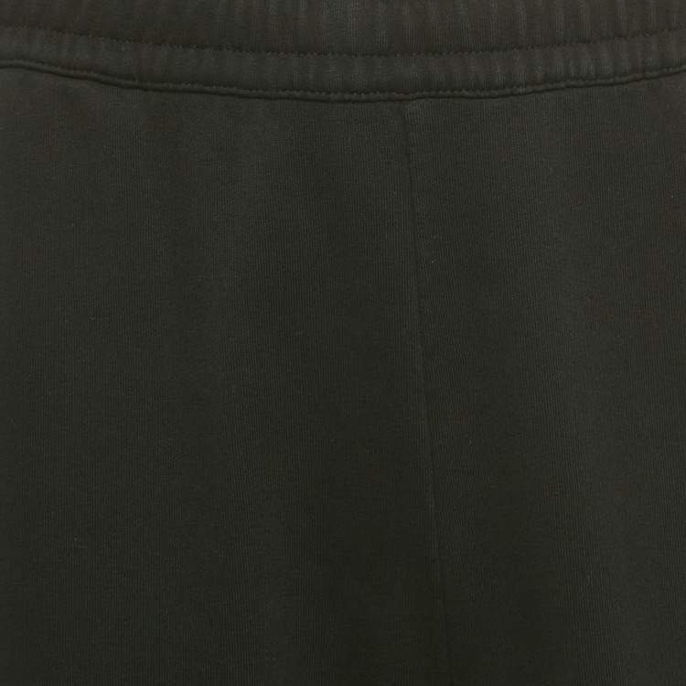 Pre Owned Burberry Black Logo Applique Cotton Jogger Pants XXL