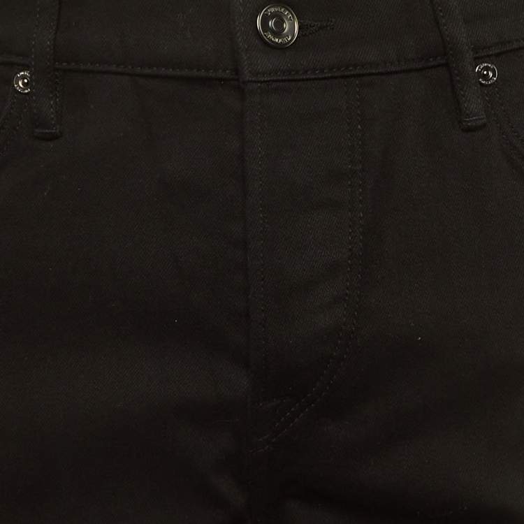 Pre Owned Burberry Black Denim Straight Fit Jeans L Waist 34"