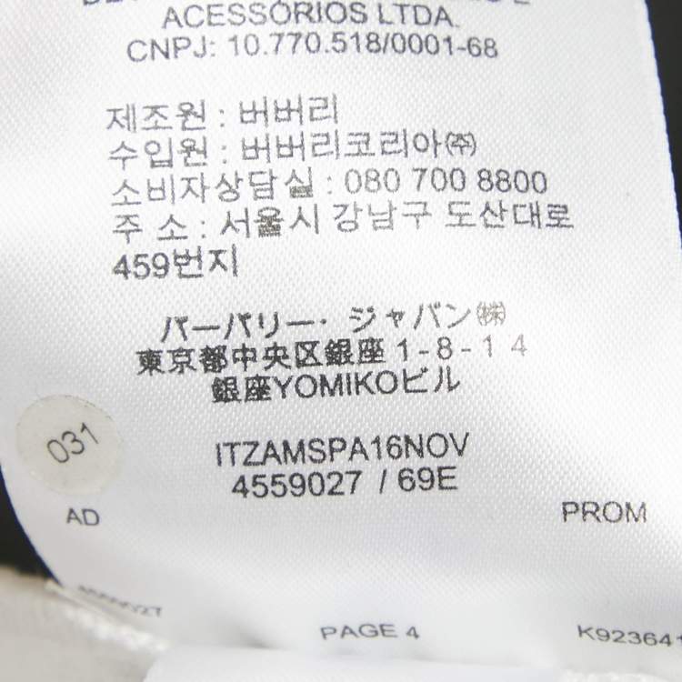 Pre Owned Burberry Black Wool & Logo Printed Knit Paneled Pants M