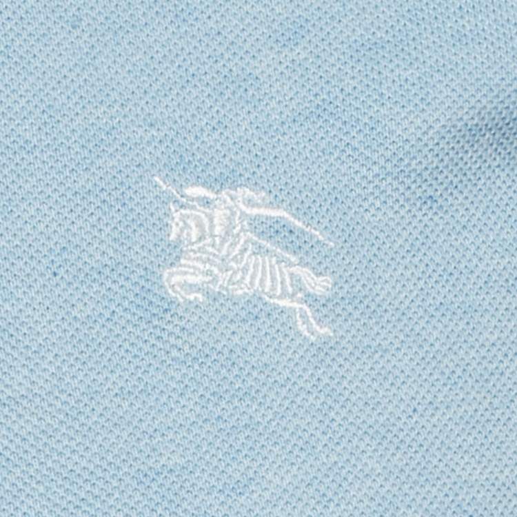 Pre Owned Burberry Brit Blue Cotton Knit T-Shirt S