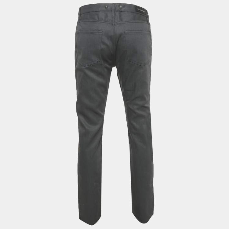 Pre Owned Burberry Grey Denim Regular Fit Jeans L/Waist 33"
