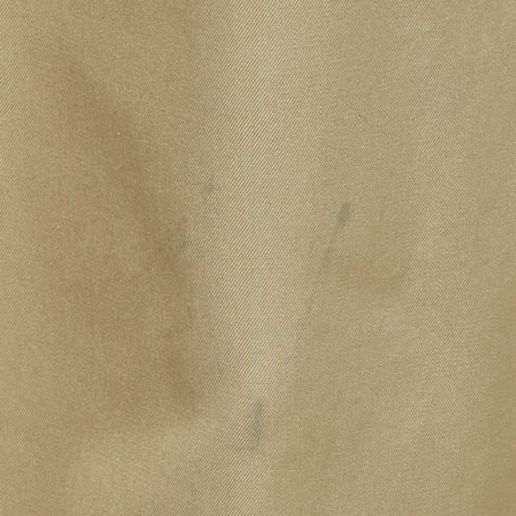 Pre Owned Burberry Vintage Beige Gabardine Classic Trench Coat XXL