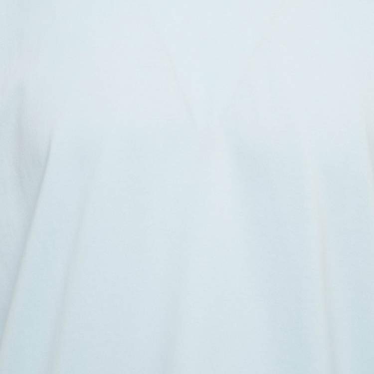 Pre Owned Burberry Blue Cotton Loose-Fit T-Shirt XS