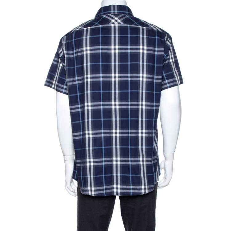 blue plaid burberry shirt