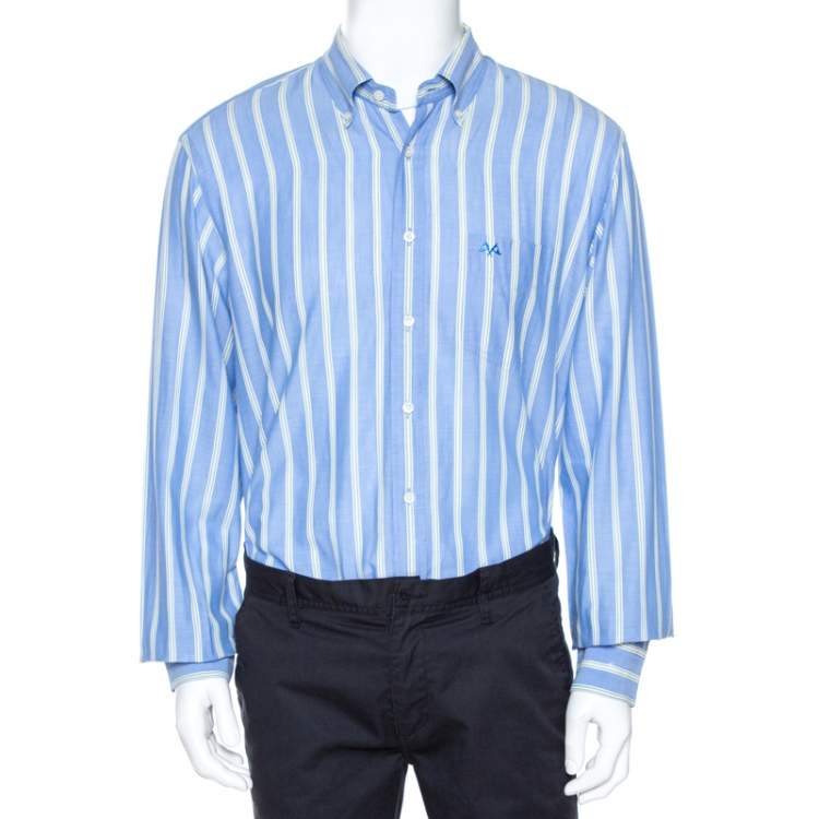 blue burberry dress shirt