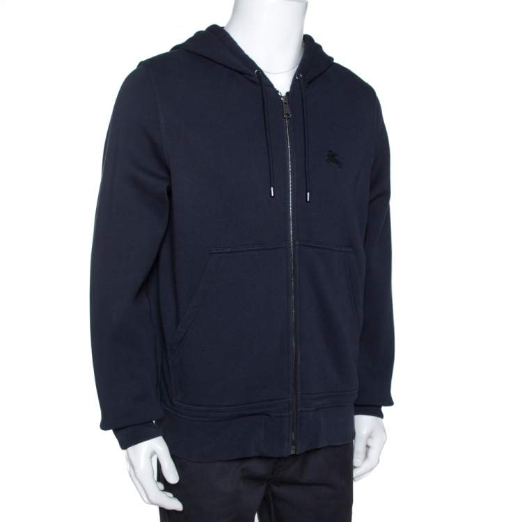 Burberry zip front hooded on sale sweatshirt