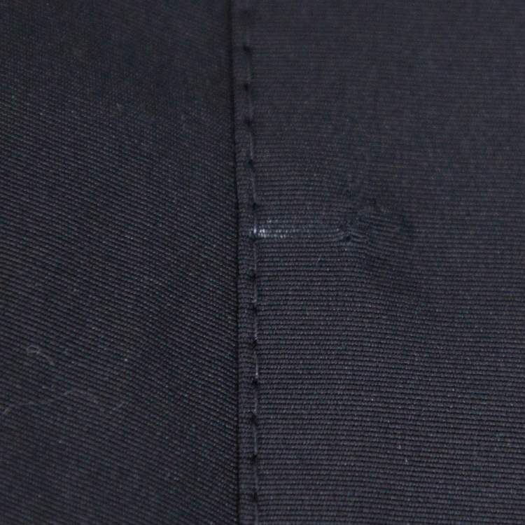 Pre Owned Burberry Black Novacheck Lined Double Breasted Trench Coat L