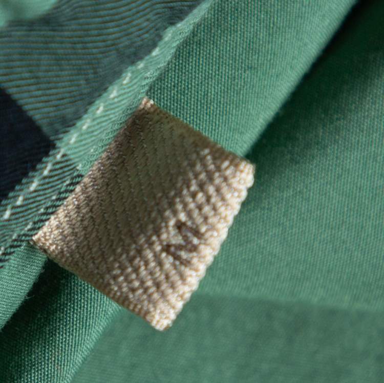 مملوكة مسبقًا Burberry Brit Green Cotton Button Front Long Sleeve Shirt M