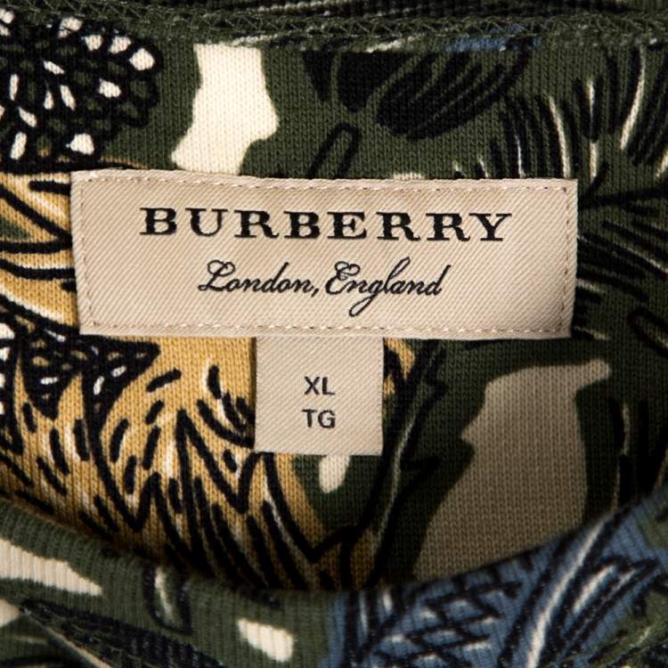 مملوكة مسبقًا Burberry Multicolor Cotton Printed Sweatshirt XL