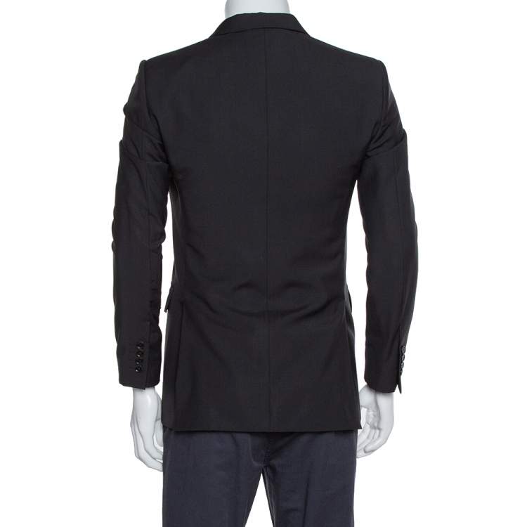 Pre Owned Burberry London Black Wool Classic Tailored Blazer S