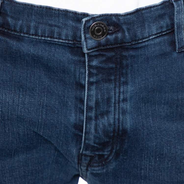 Pre Owned Burberry Brit Blue Denim Slim Fit Steadman Jeans L