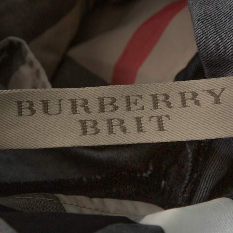 Pre Owned Burberry Brit Black Denim Swaine Straight Fit Jeans M