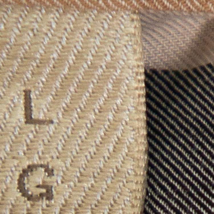 Pre Owned Burberry Brit Beige Nova Check Cotton Button Front Shirt L