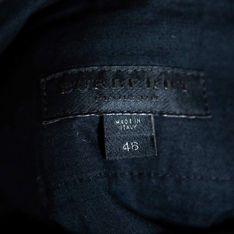 Pre Owned Burberry Prorsum Navy Blue Corduroy Tapered Leg Pants S