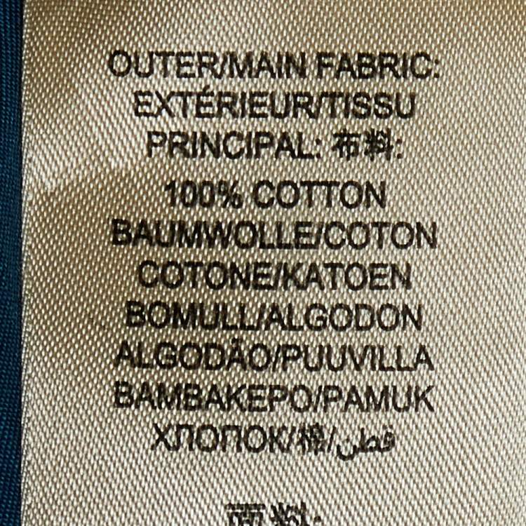 Pre Owned Burberry Brit Blue Checkered Cotton Button Front Shirt M