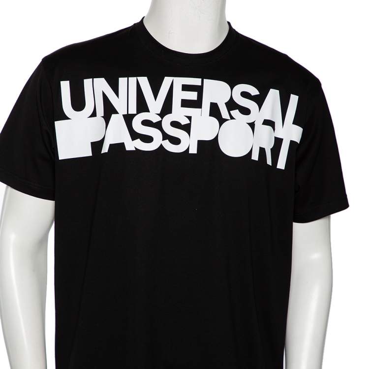Pre Owned Burberry Black Printed Cotton Short Sleeve T-Shirt S