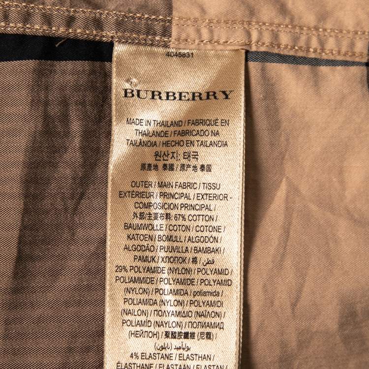 Pre Owned Burberry Beige Novacheck Cotton Button Front Shirt XXL