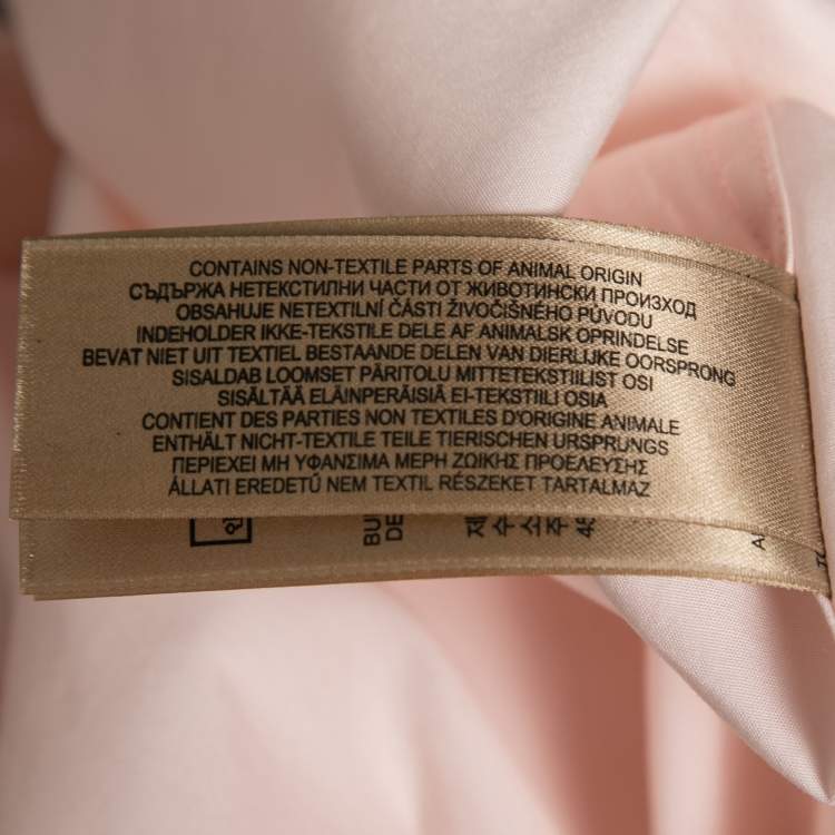 Pre Owned Burberry  Pink Cotton Button Front Shirt M