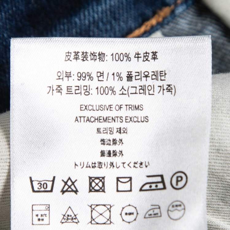 Pre Owned Burberry Blue Denim Slim Jeans S Waist 31"