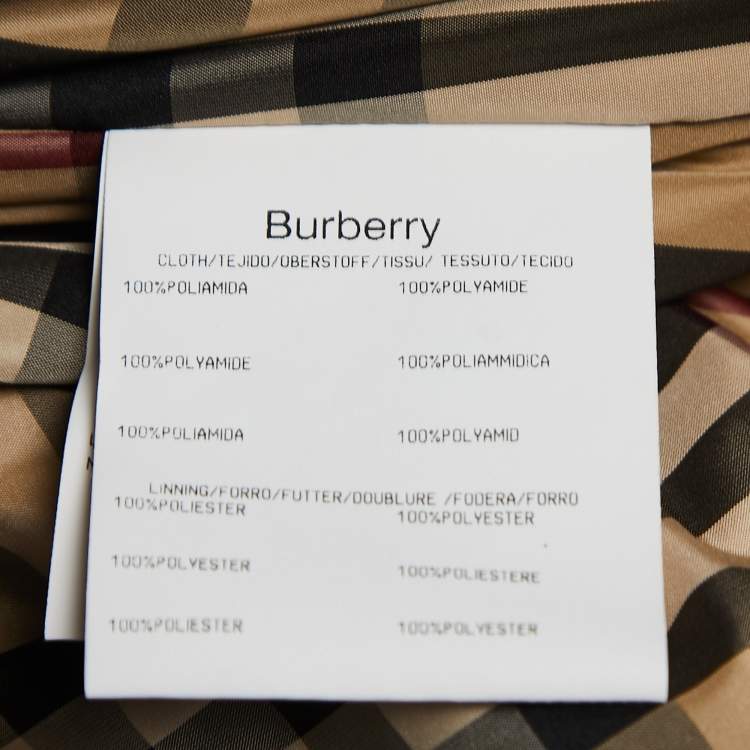 Pre Owned Burberry Vintage Black Synthetic Zip-Up Jacket 3XL