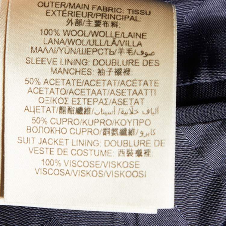 Pre Owned Burberry Navy Blue Wool MilBank/Stirling Abiyo 3 Piece Suit L