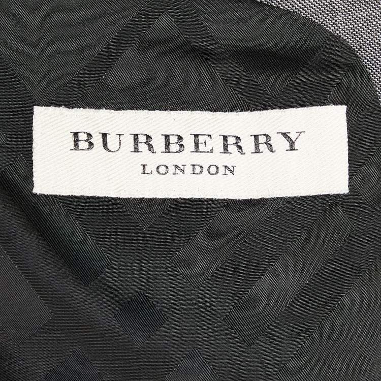 Pre Owned Burberry Grey Virgin Wool Milbank Suit 2XL