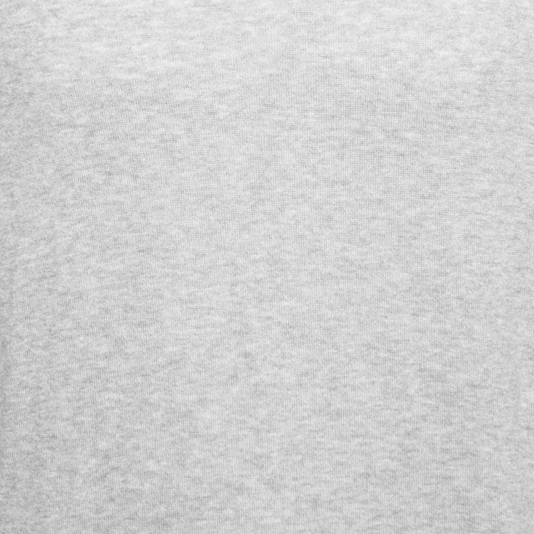 Pre Owned Burberry Grey Cotton & Cashmere Knit Pullover 2XL