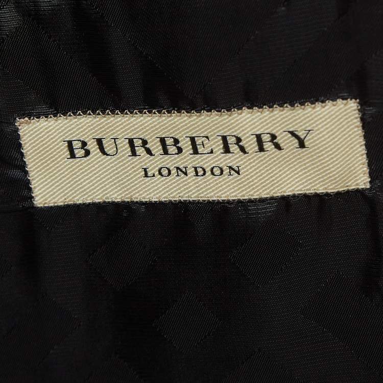 Pre Owned Burberry Burgundy Wool Suit M