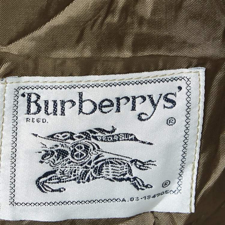 Pre Owned Burberry Vintage Brown Wool Single Breasted Blazer IT 50