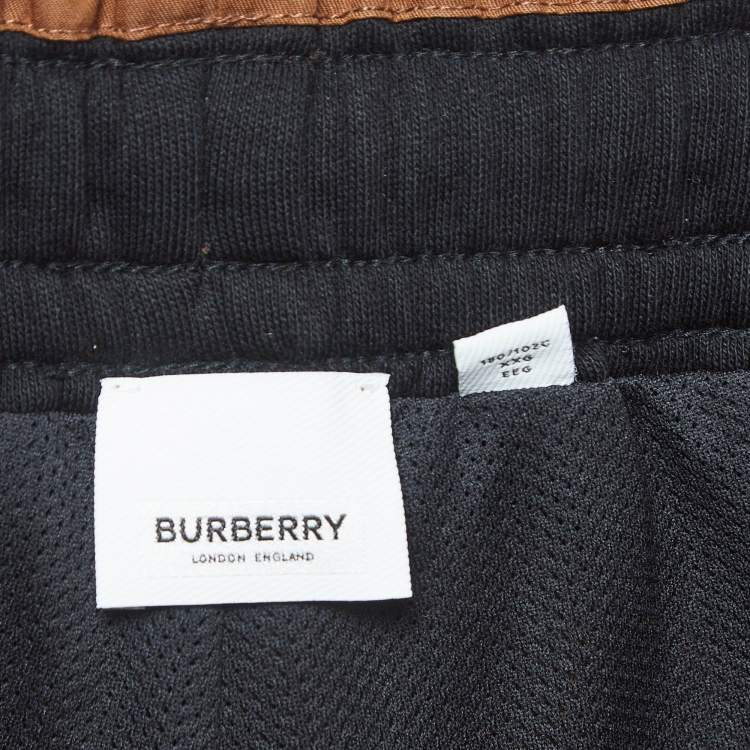 Pre Owned Burberry Brown Dimitri Check Fleece Joggers XXL