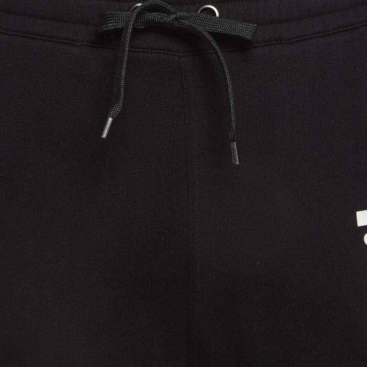 Pre Owned Burberry Black Cotton M Gresham TB Sweatpants XS