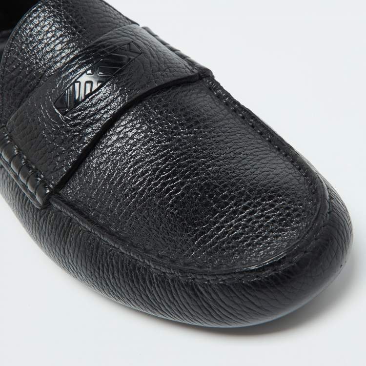 Pre Owned Burberry Black Leather Loafers Size 39