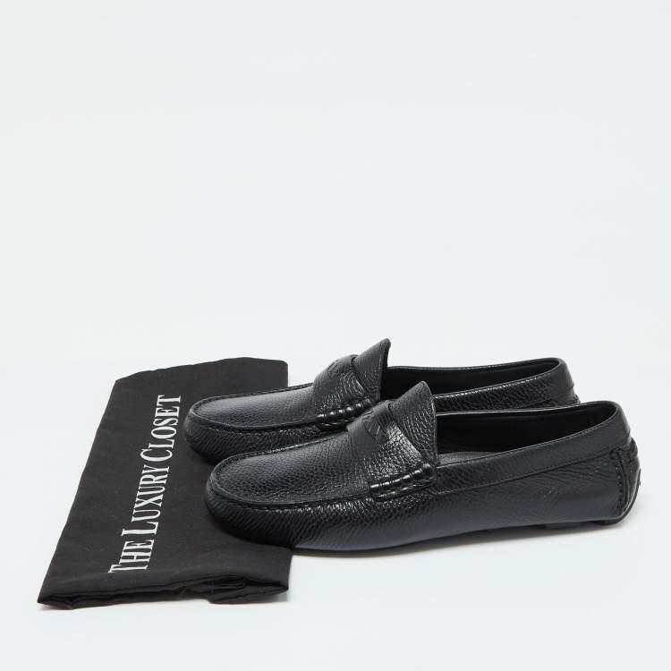 Pre Owned Burberry Black Leather Loafers Size 39