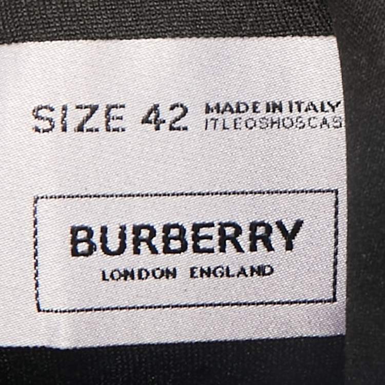 Pre Owned Burberry Red Coated Fabric and Nylon Arthur Sneakers Size 42