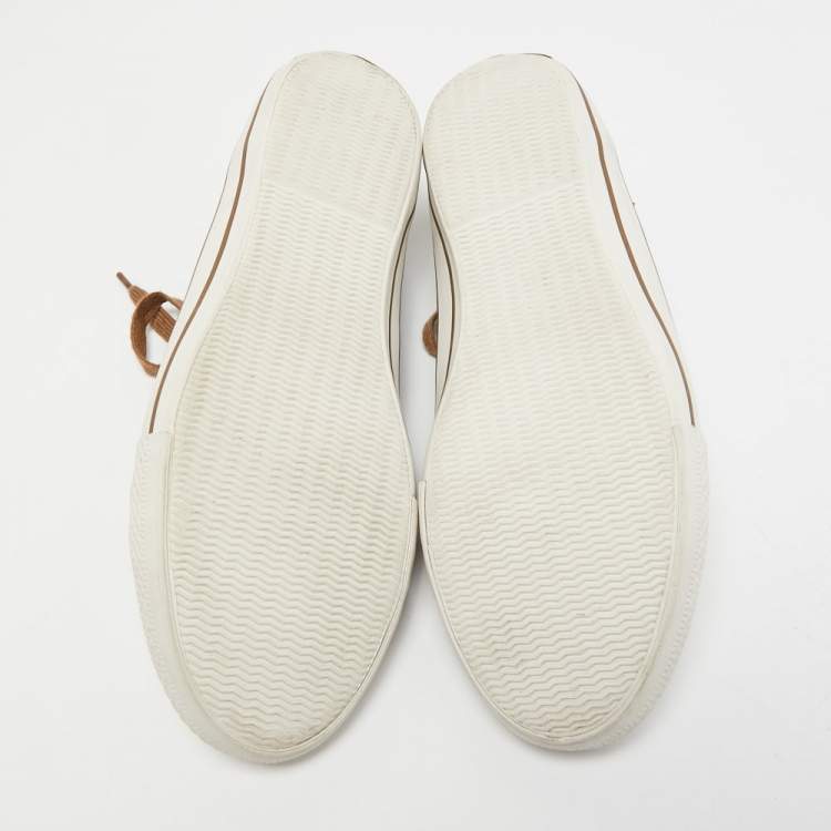 مملوكة مسب�قًا Burberry Multicolor Check Canvas And Rubber Cap Toe Sneakers Size 44