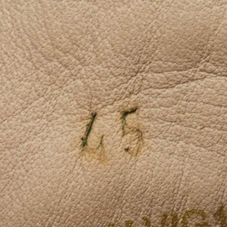 Pre Owned Burberry Tan/Beige Leather And Canvas High Top Sneakers Size 45