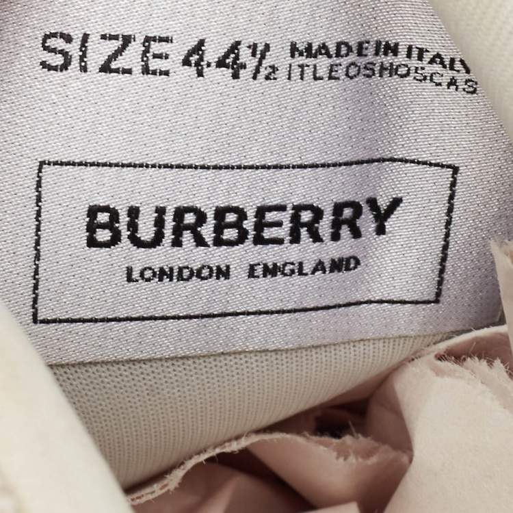 Pre Owned Burberry Fabric and Rubber Low Top Sneakers Size 44.5