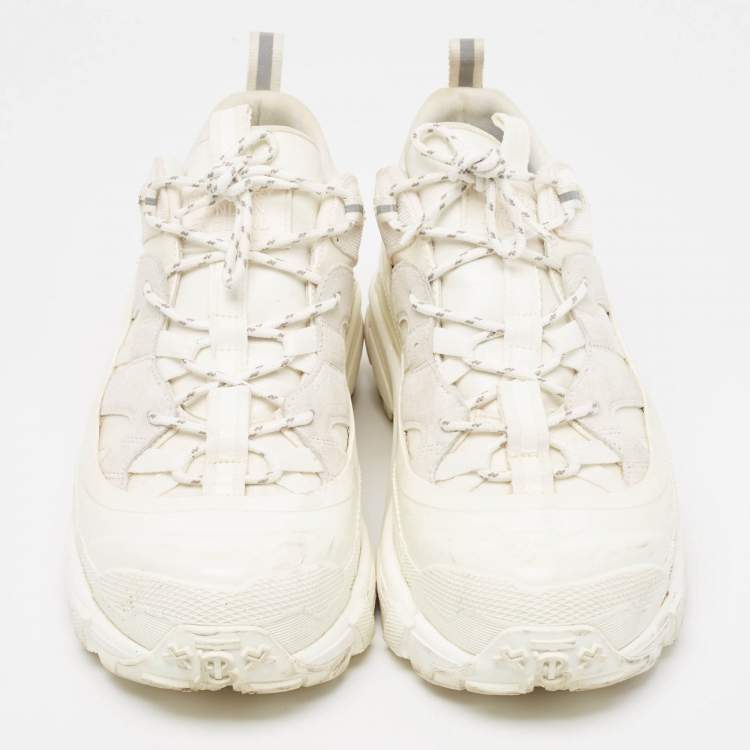 Pre Owned Burberry Fabric and Rubber Low Top Sneakers Size 44.5