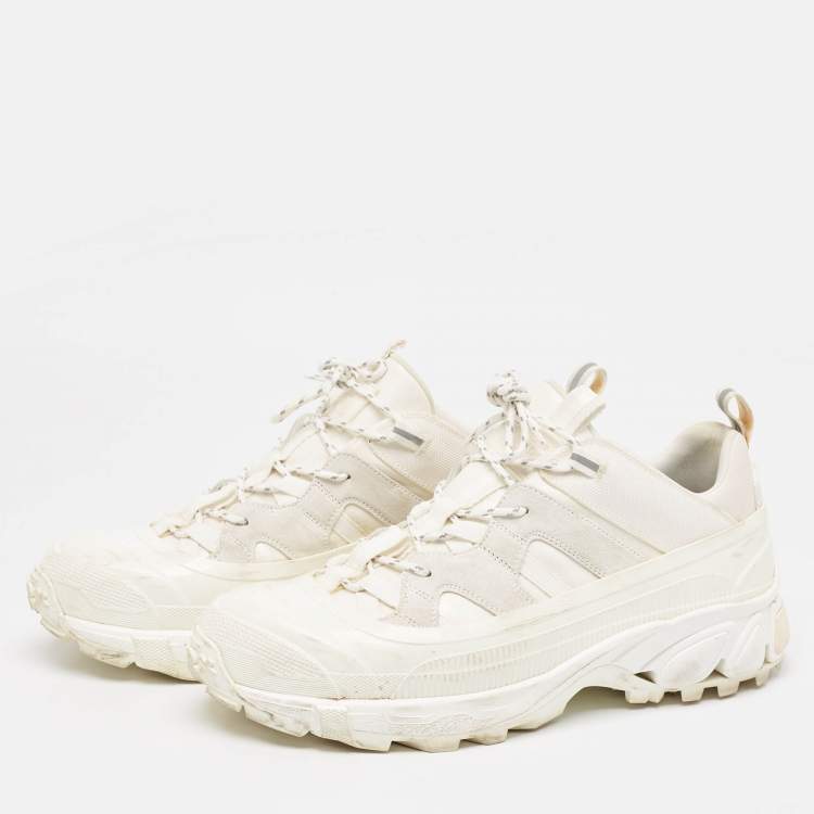 Pre Owned Burberry Fabric and Rubber Low Top Sneakers Size 44.5